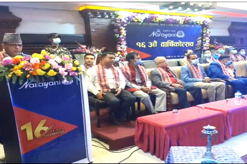 You are currently viewing वार्षिकोत्सवके अवसरमे मन्त्रि पौडेल से कानू सम्मानित