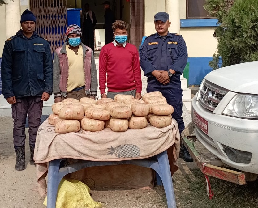 Read more about the article ४२ किलो गाँजाको धुलो सहित २ जना पर्सा प्रहरीको फन्दामा