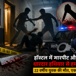 हॉस्टल में धारदार हथियार से हमला, 22 वर्षीय युवक की मौत, एक गिरफ्तार